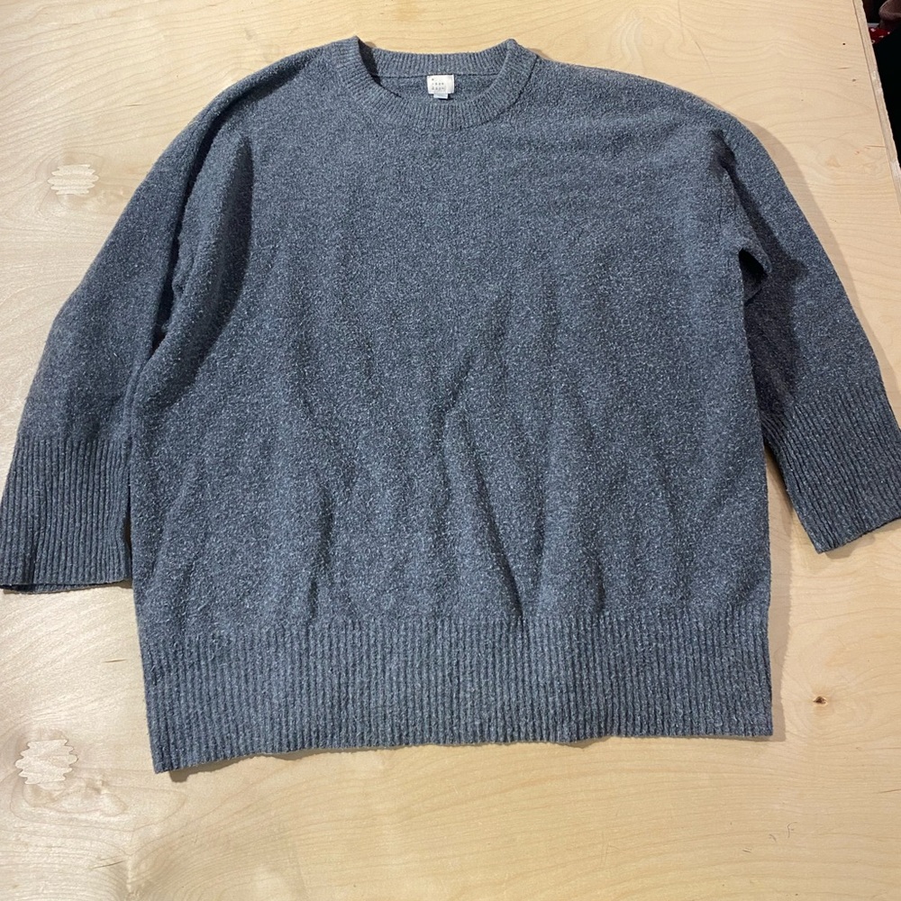 a new day Charcoal Crewneck Sweater 2X (GL)